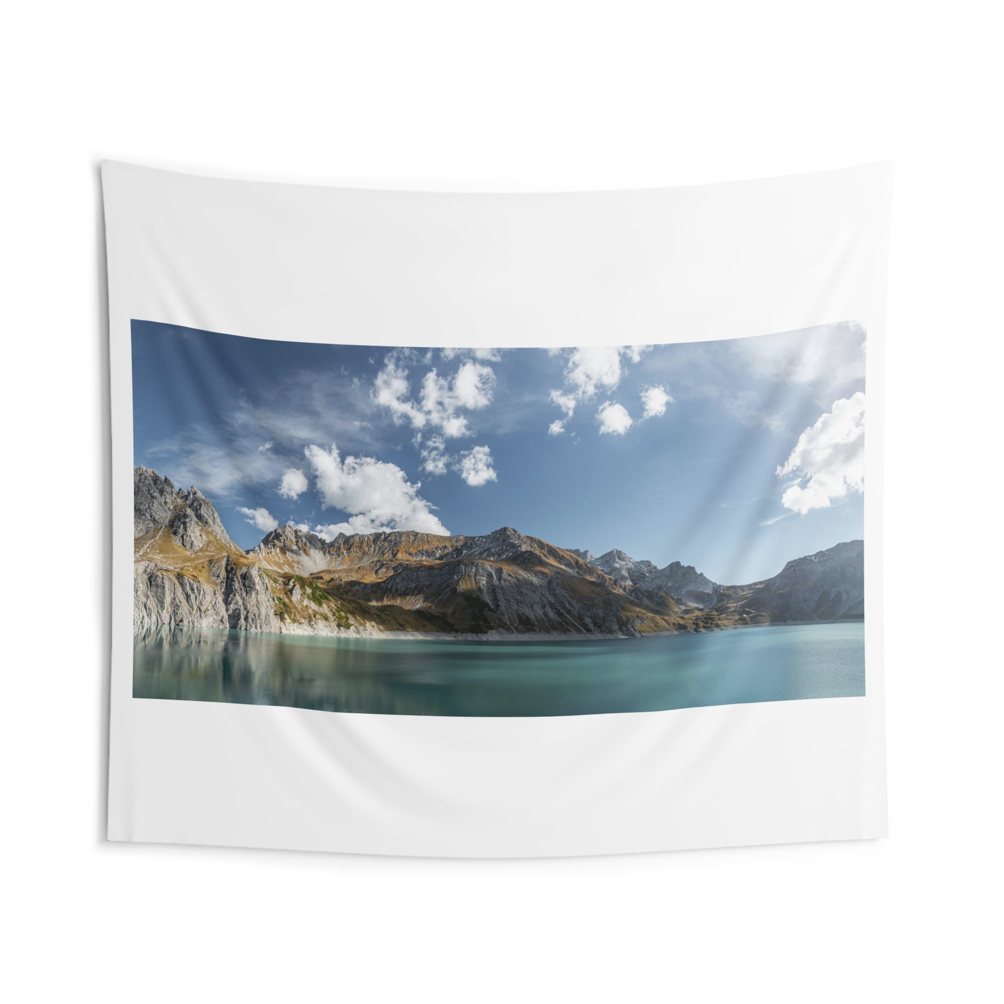 "Alpine Lake Mountain Tapestry - Portable Zen Space"