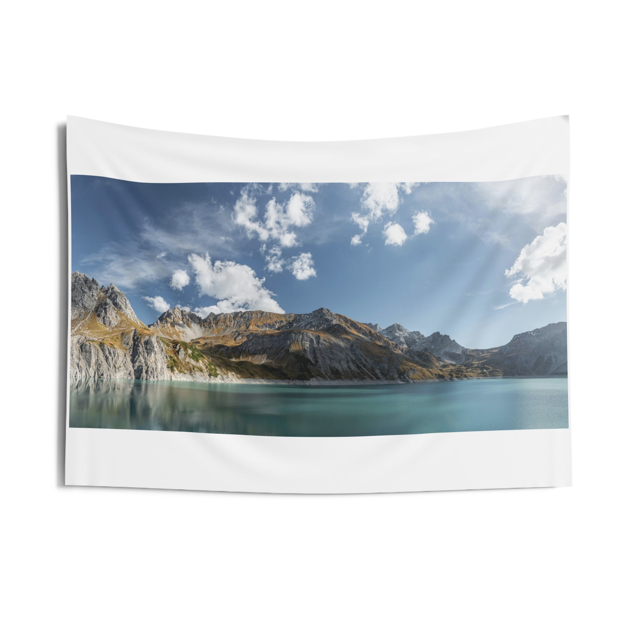 "Alpine Lake Mountain Tapestry - Portable Zen Space"