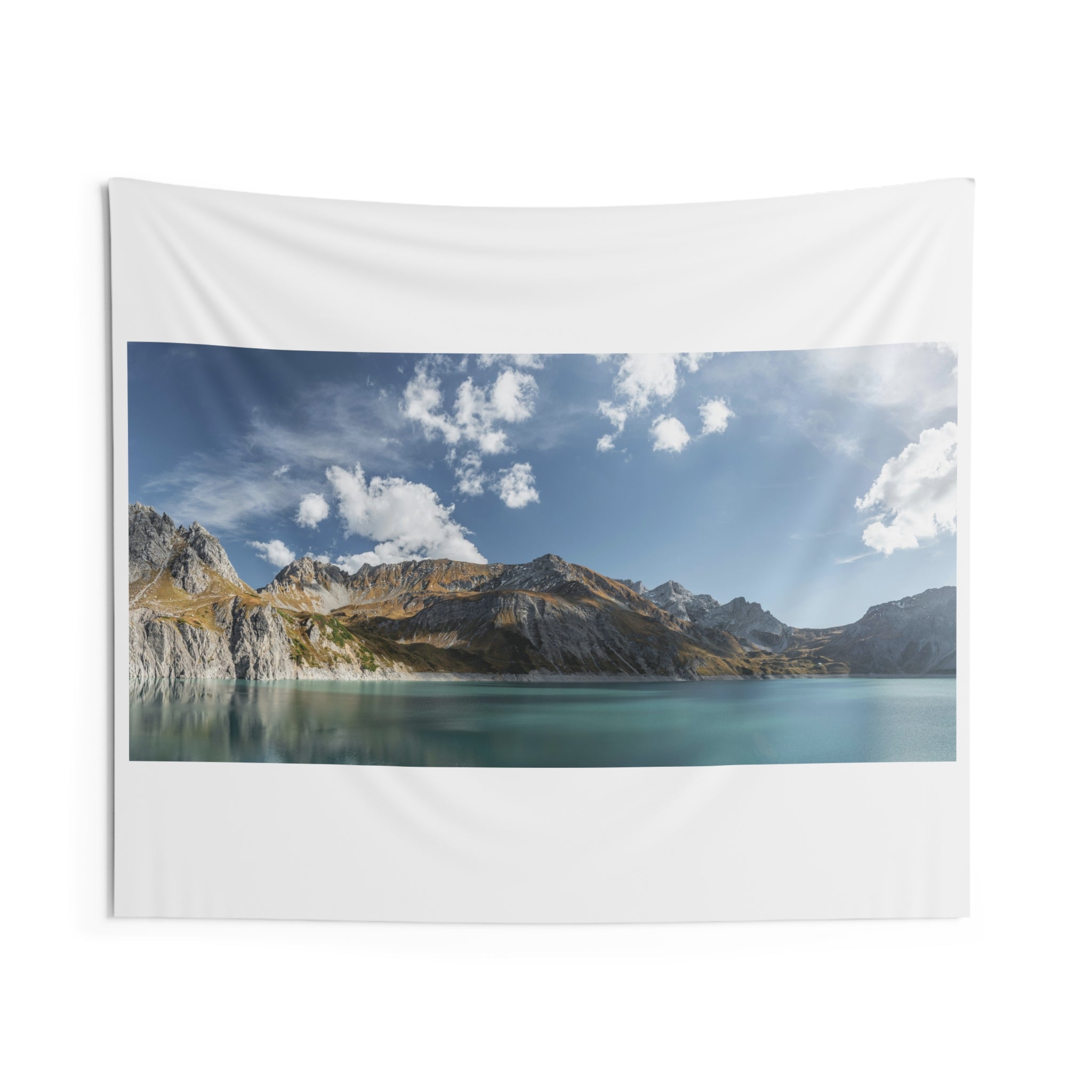 "Alpine Lake Mountain Tapestry - Portable Zen Space"